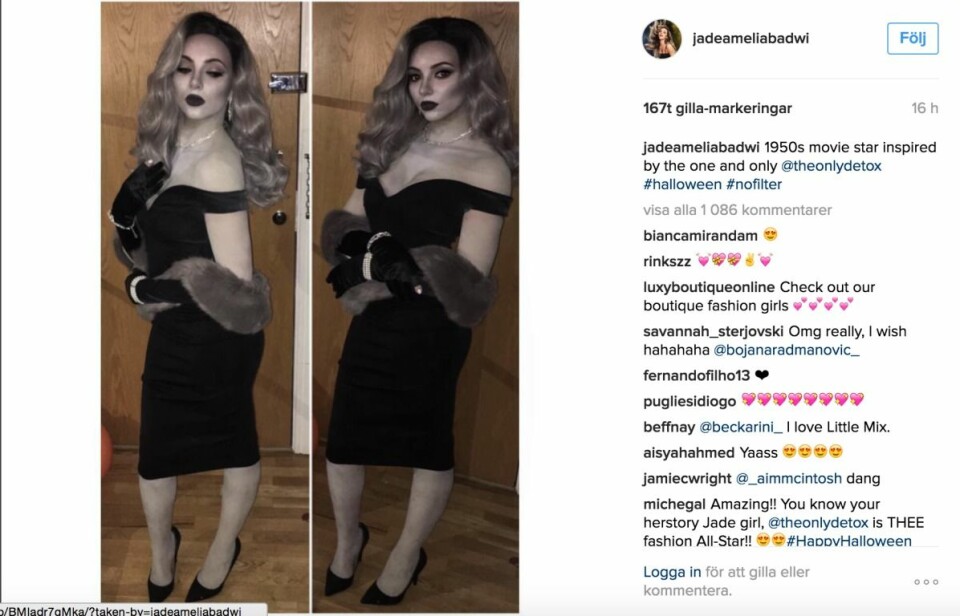 Jade Thirlwall var utklädd till en 50-tals film.