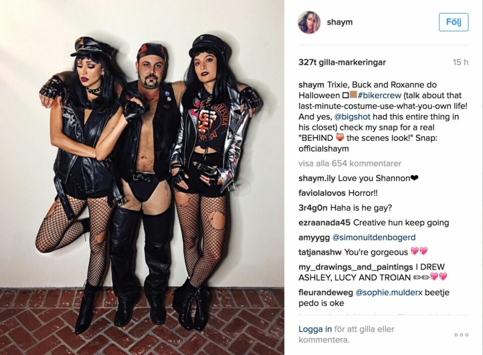 Shay Mitchell var utklädd till motorcykel-brud.