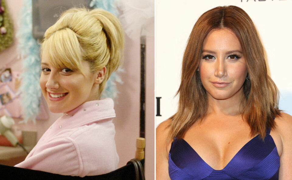 Ashley Tisdale spelade Sharpay Evans. Efter att ha spelat Sharpay i High school musical fick Ahsley sin egen spin-off Sharpays’ faboulus adventure. Därefter har hon haftroller i tv-serier som Sons of anarchy och Hellcats. Hon är också fortfarande BFF med Vanessa Hudgens.