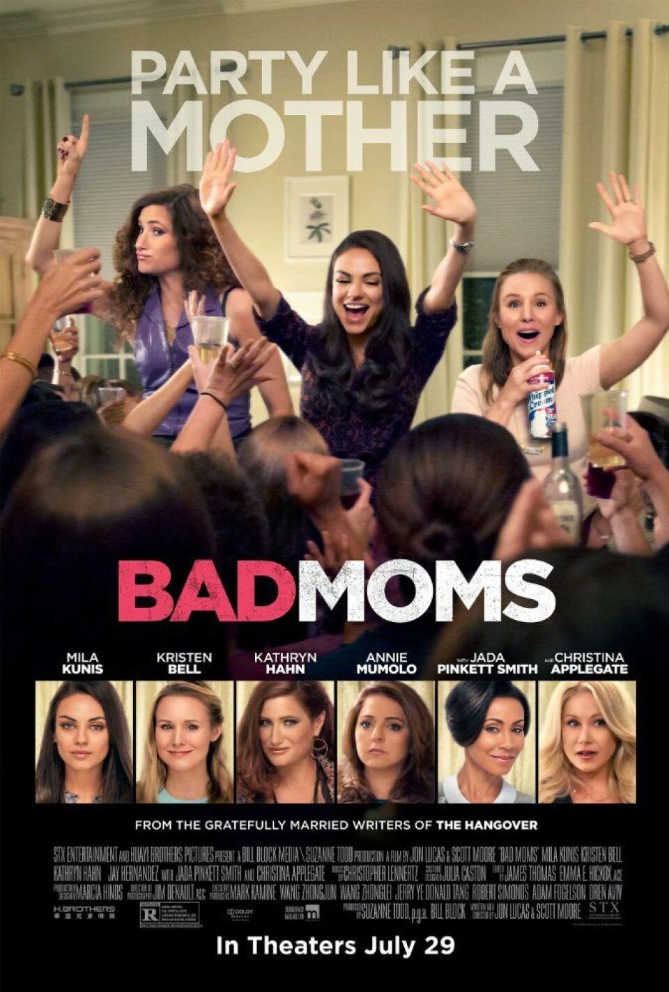 Bad moms: Tre överarbetade och utmattade mammor bestämmer sig för att ge upp allt och leva livet till fullo.
