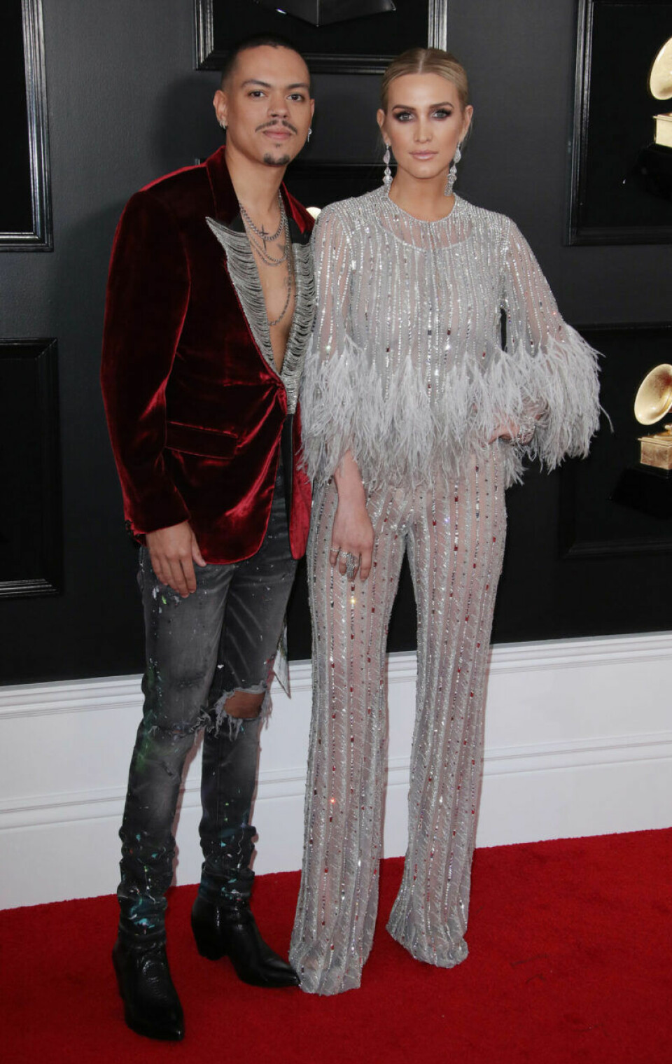 Evan Ross och Ashlee Simpson. Evan Ross och Ashlee Simpson.