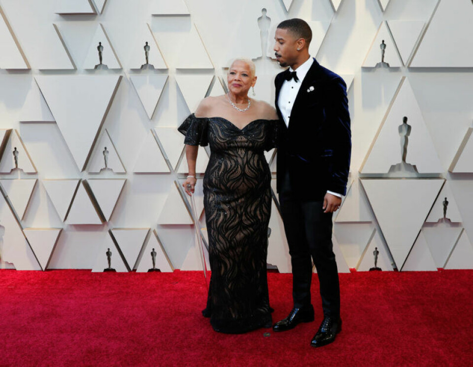 Donna Jordan och Michael B. Jordan. Donna Jordan och Michael B. Jordan.