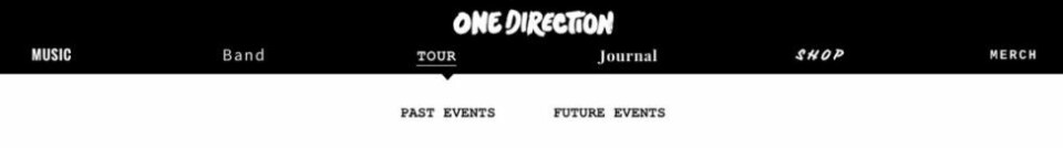 Fliken ”Future events” låg bredvid ”Past events”. Fliken ”Future events” låg bredvid ”Past events”.