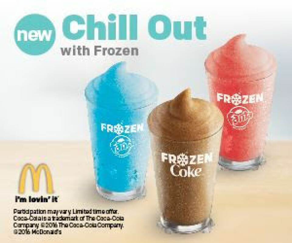 McDonald’s lanserar slushies. McDonald’s lanserar slushies.