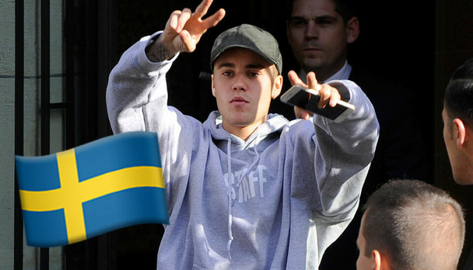 Det gjorde Justin Bieber sista kvällen i Sverige