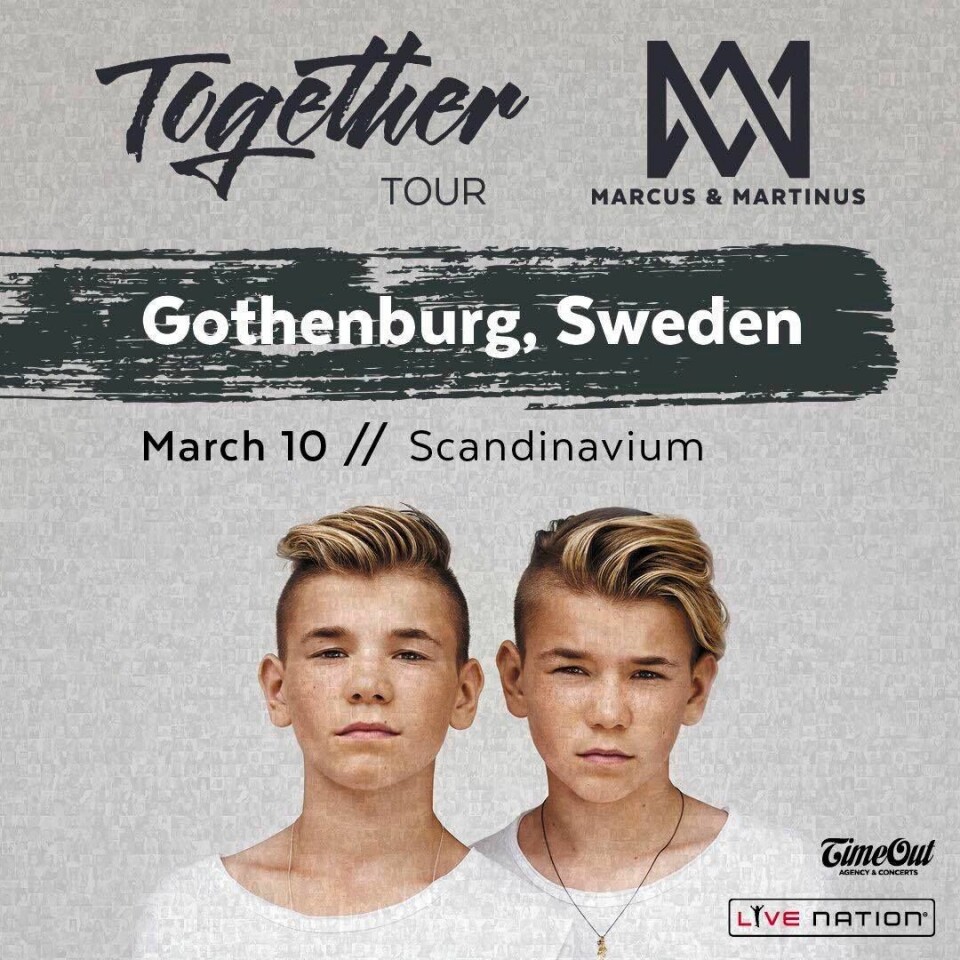 Marcus & Martinus turné kommer till Göteborg