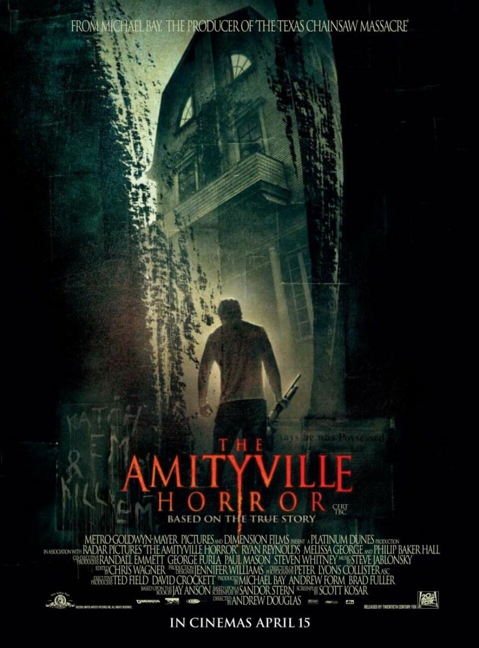 The Amityville Horror (2005): Ett nygift par flyttar in ett stort hus där ett massmord skett några år tidigare.