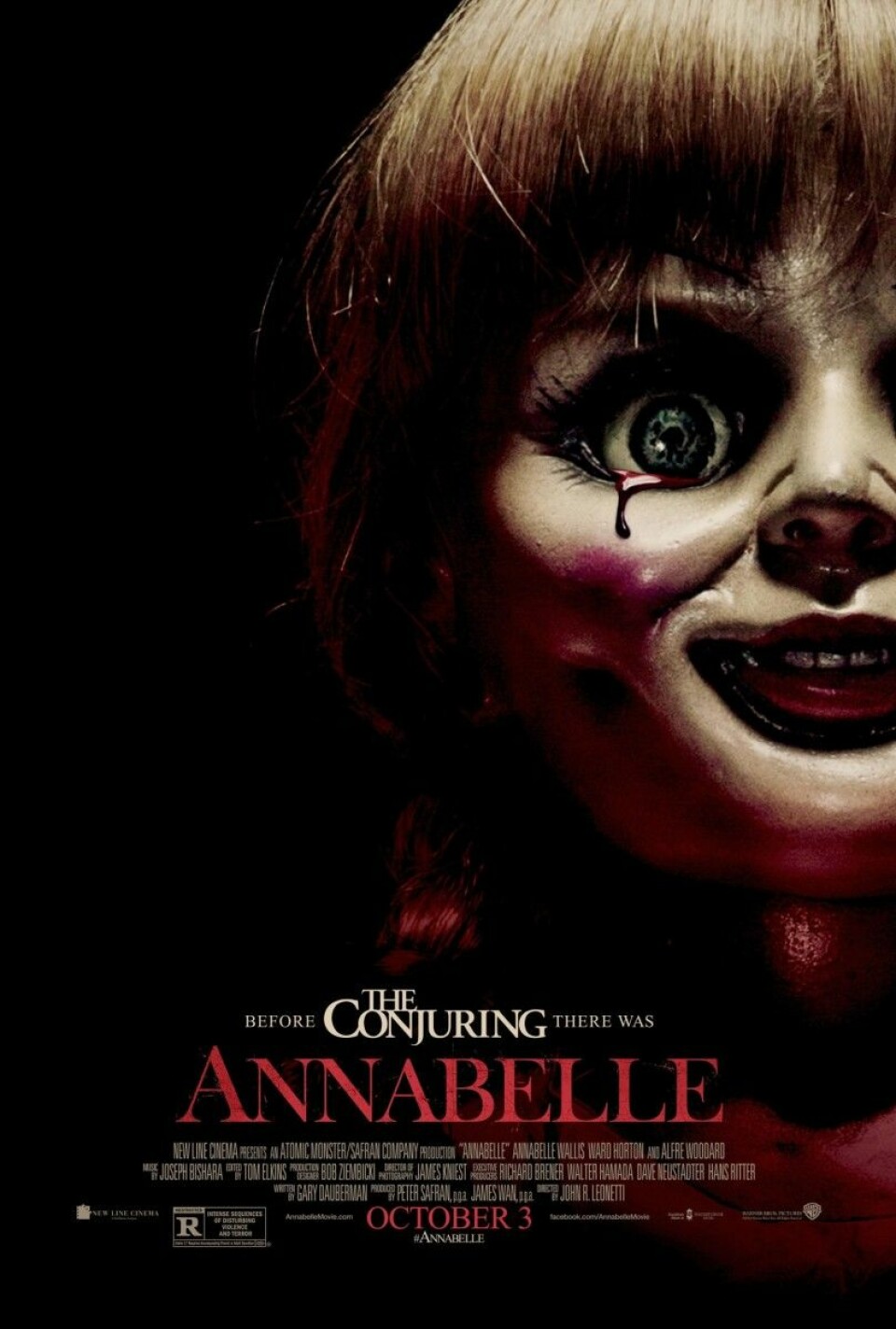 Annabelle (2014): Ett par upptäcker att övernaturliga saker börjar hända med en gammal docka.