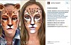 Varför inte göra en leopard-sminkning?