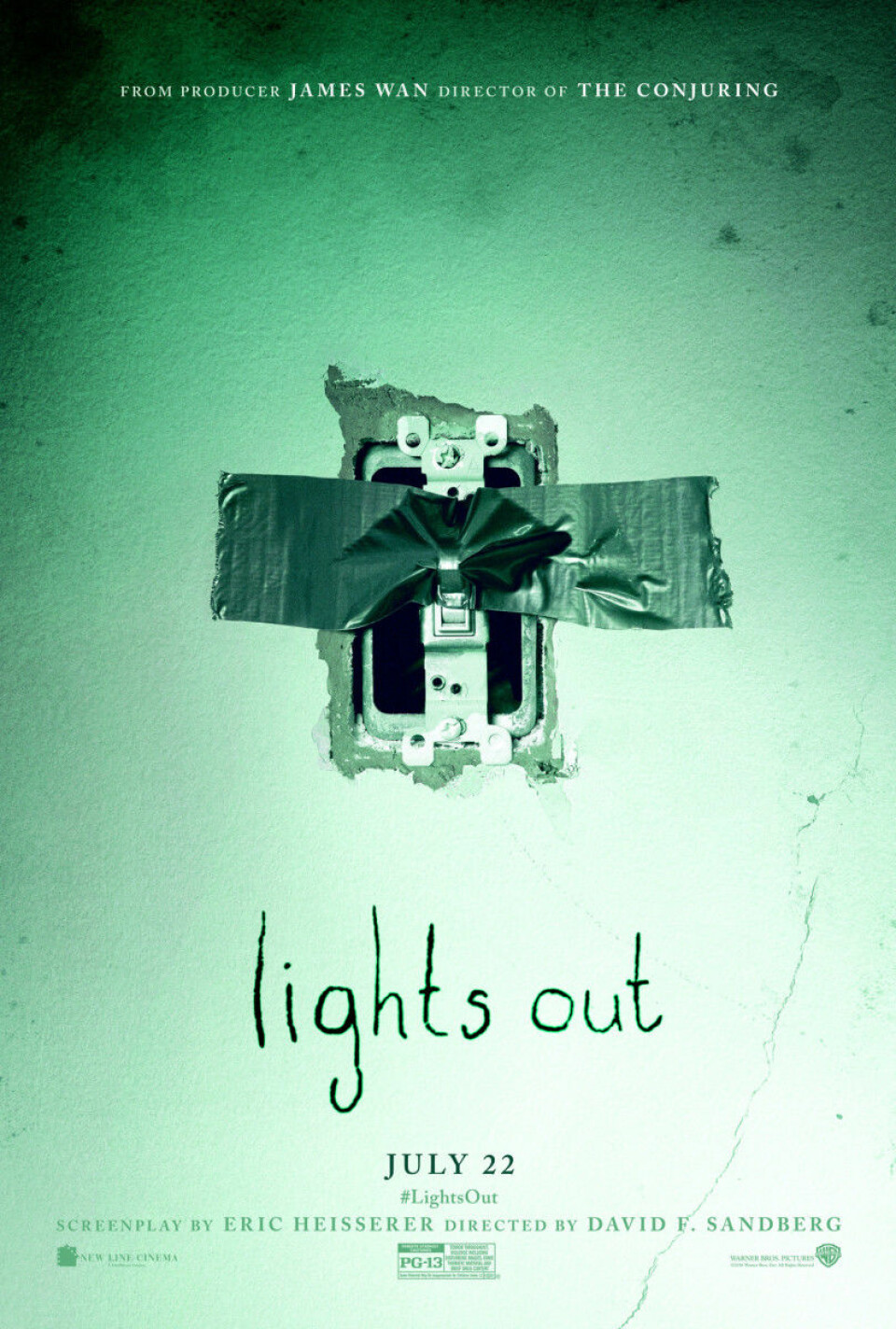 Lights out (2016): Rebeccas lillebror martin råkar ut för samma sak som hon en gång gjorde. När de släcker lamporna ser de människor som inte borde vara där.