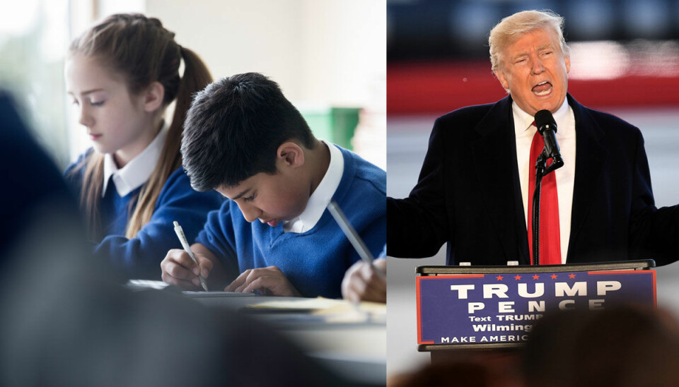 Efter USAs presidentval – nu ”trumpar” skolelever varandra