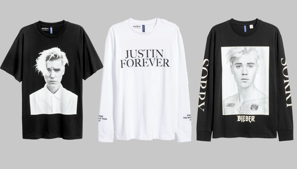 Spana in H&Ms kollektion med Justin Bieber-merch