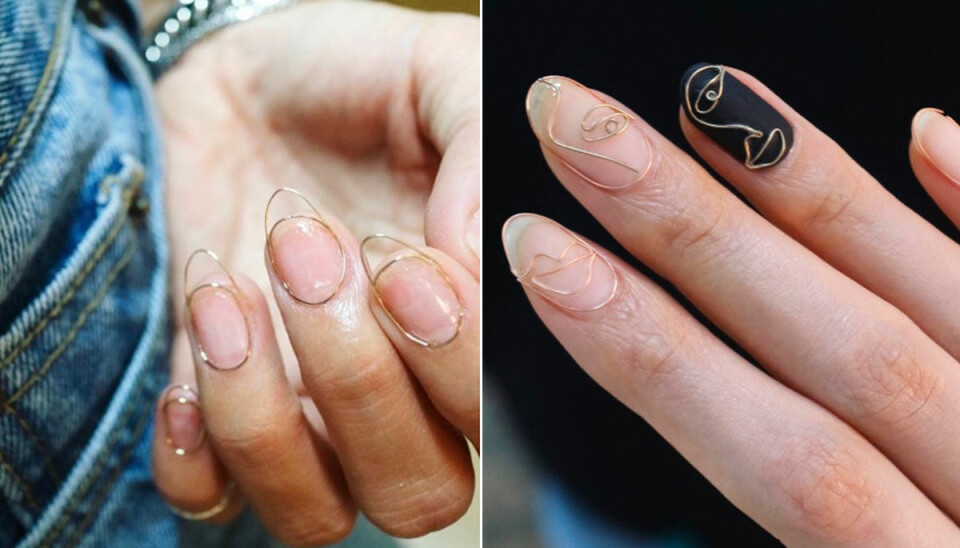 Senaste nageltrenden: Ståltråds-naglar