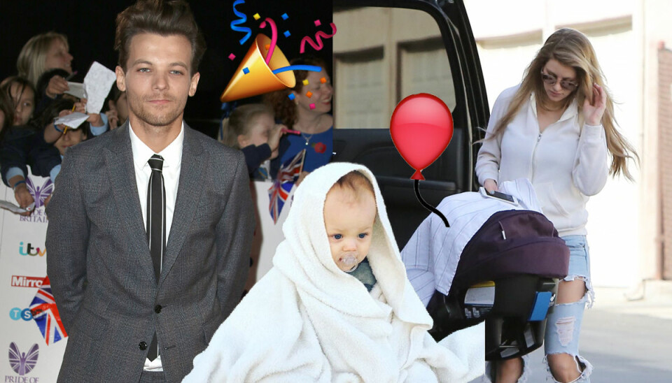 Här firar Louis Tomlinson och Briana Jungwirth sonen Freddies 1-årsdag