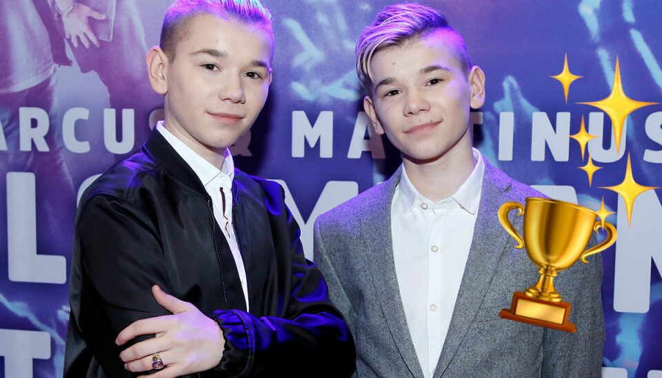 Marcus och Martinus har vunnit pris på stor musikgala