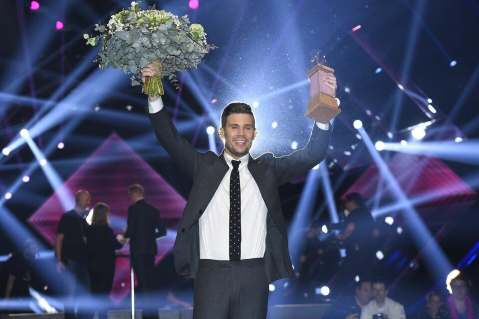 Robin Bengtsson tog hem vinsten i Melodifestivalen 2017. Robin Bengtsson tog hem vinsten i Melodifestivalen 2017.