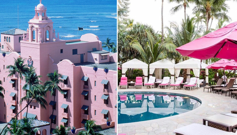Spana in hotellet där allting är rosa