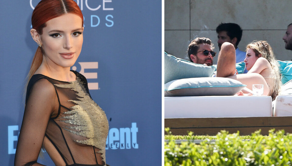 Här myser Bella Thorne med Kardashians ex
