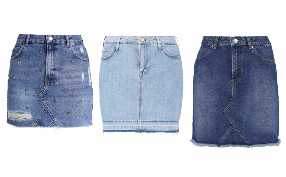 12 snygga jeanskjolar att bära i sommar