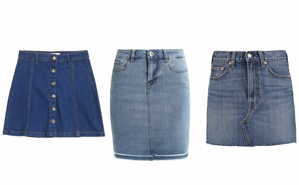 12 snygga jeanskjolar att bära i sommar