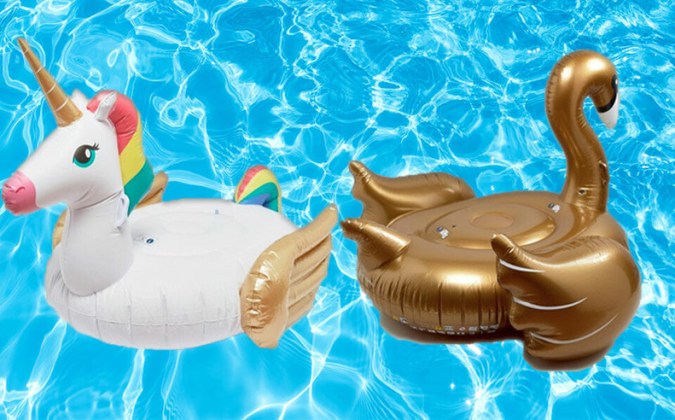 Här kan du köpa uppblåsbar flamingo (och andra figurer) till stranden