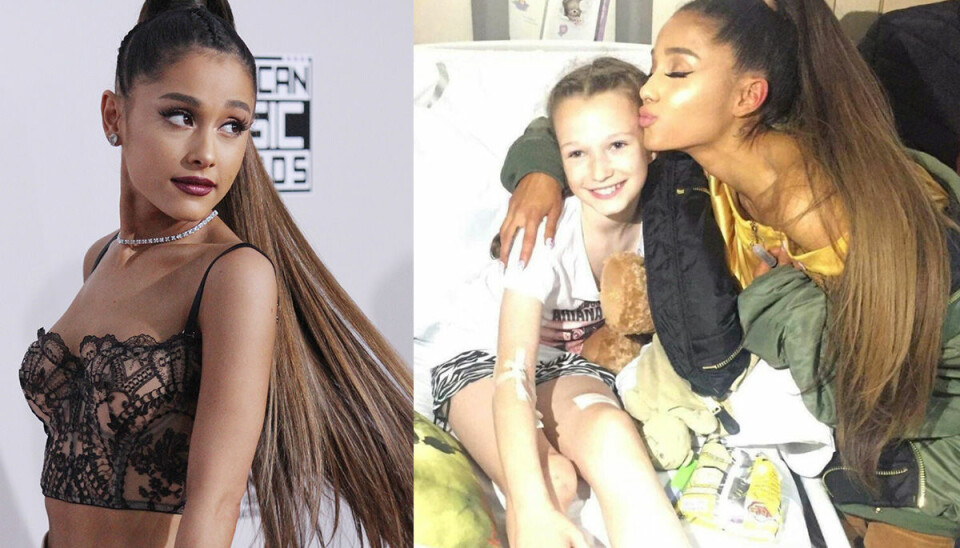 Här besöker Ariana Grande skadade fans på sjukhuset