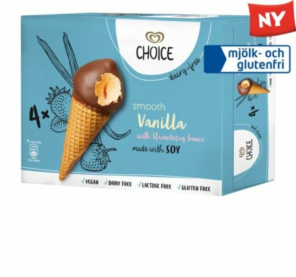 GB släpper sju nya glassar – helt veganska och laktosfria