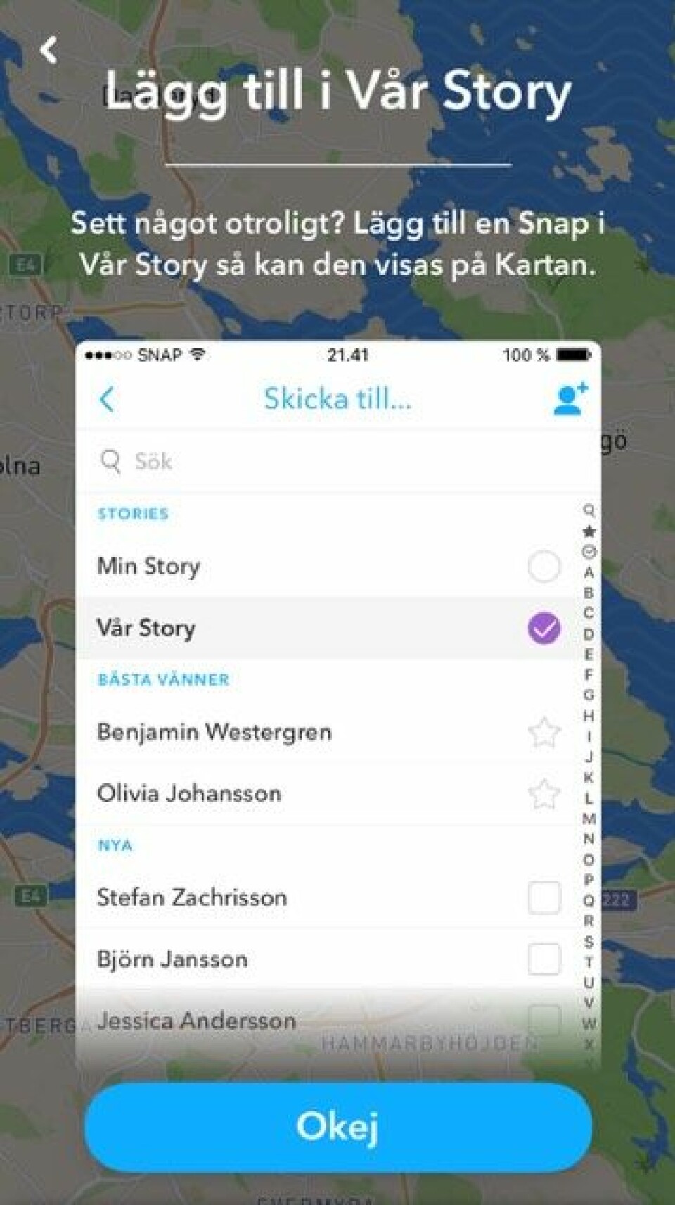 Snapchats nya funktion gör att du kan ha bättre koll på din crush