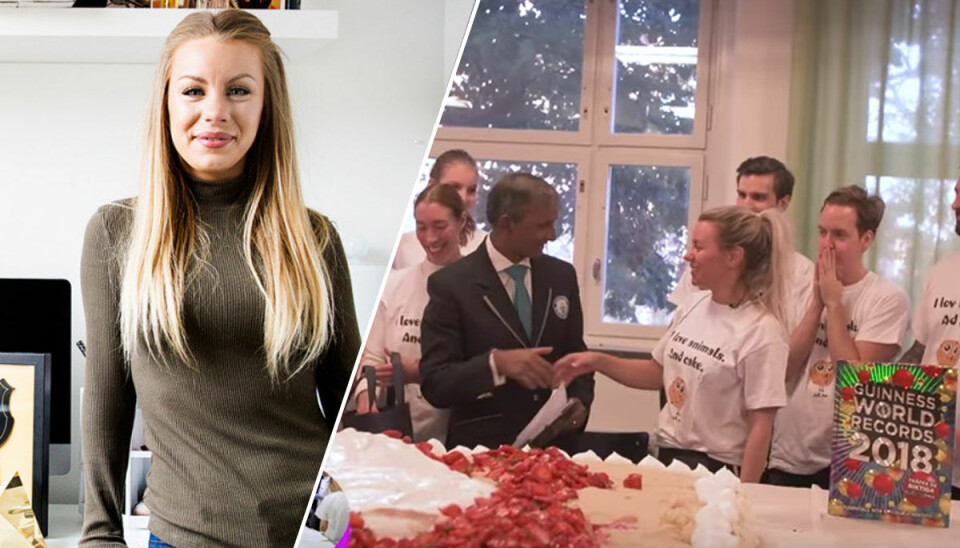 Här slår Therese Lindgren världsrekord