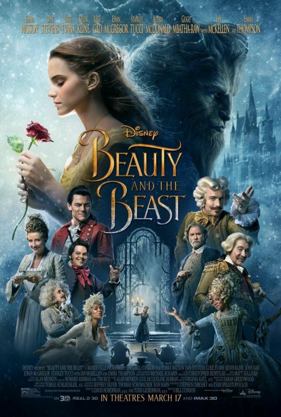 Skönheten och odjuretI Disneys nya live-version av Skönheten och odjuret får vi följa Belle och odjuret som blir förälskade.