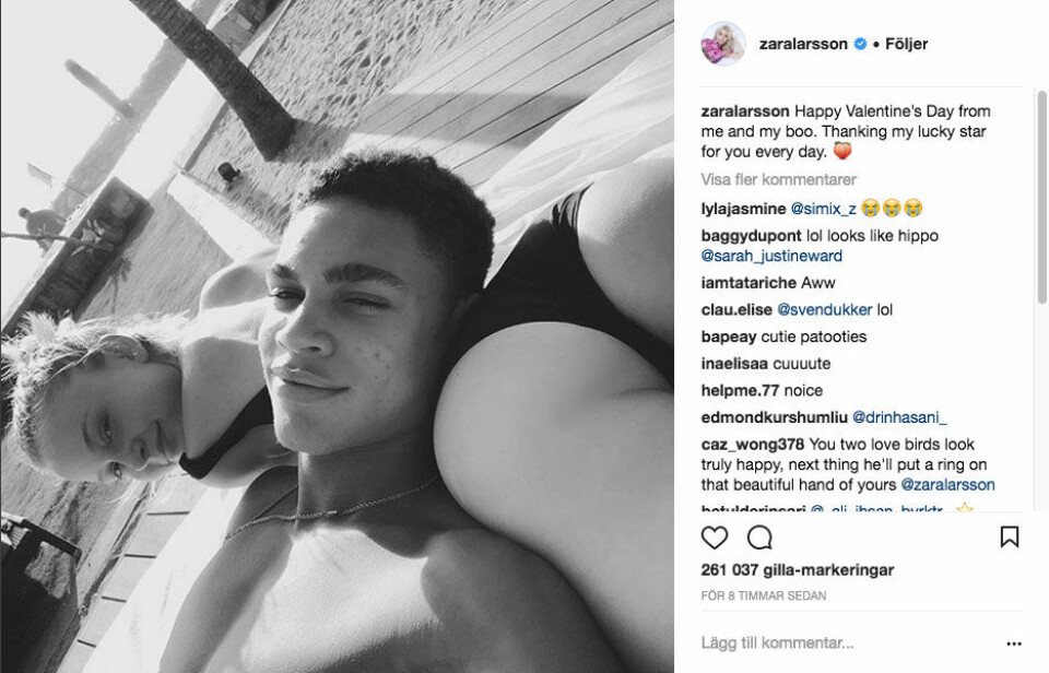 Så firade kändisarna alla hjärtans dag