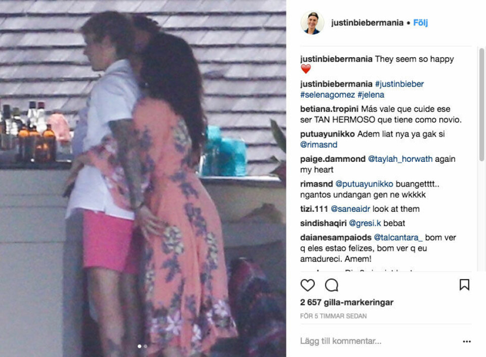 Här går Justin Bieber och Selena Gomez på bröllop tillsammans