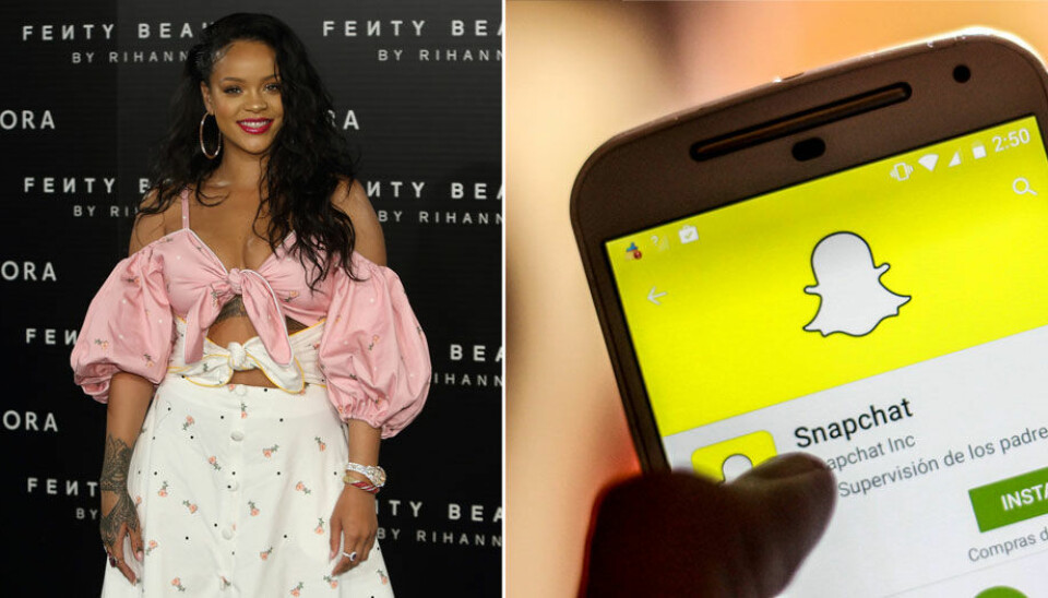 Därför ber Rihanna alla att sluta använda Snapchat