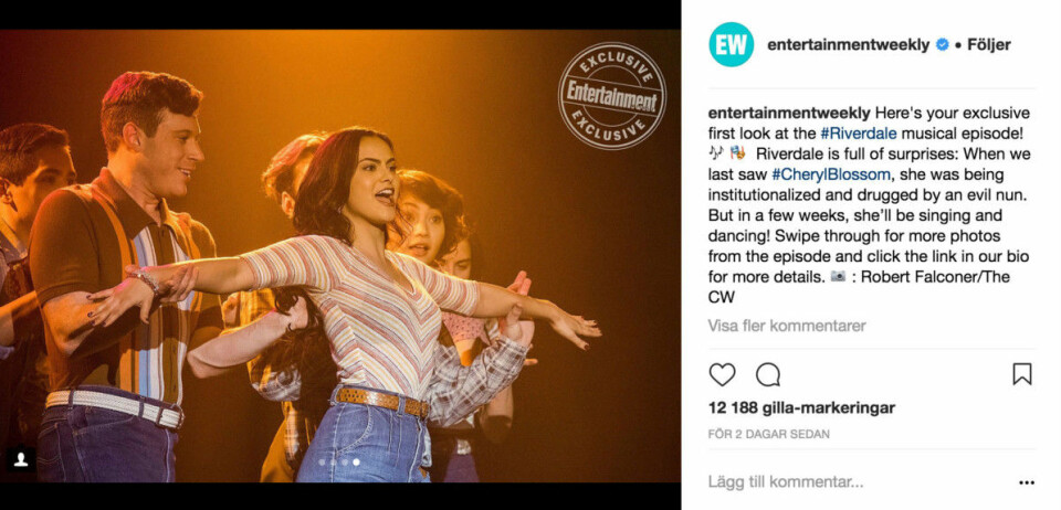 Se de första bilderna från Riverdales musikalavsnitt här