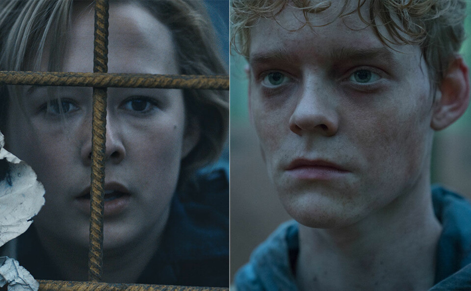 Alba August och Lucas Lynggaard Tønnesen spelar syskonen Simone och Lucas i The Rain. Alba August och Lucas Lynggaard Tønnesen spelar syskonen Simone och Lucas i The Rain.