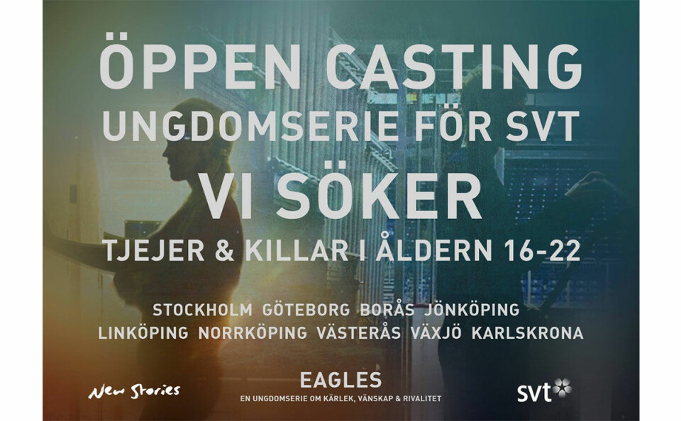 Nu kan du få en roll i Sveriges nya ungdomsserie – så här gör du