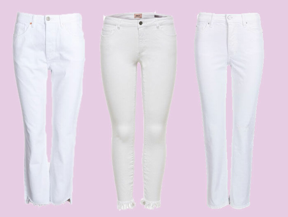 12 vita och ljusa jeans som passar perfekt när det är varmt ute