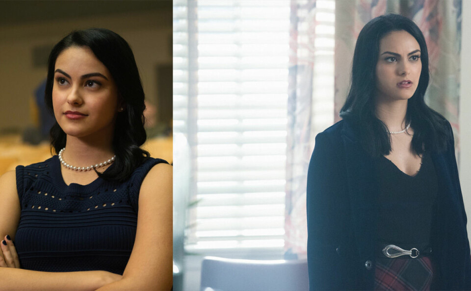 Frisyren Camila Mendes som spelar Veronica Lodge hade i säsong 1 versus den vi såg henne i under säsong 2. Frisyren Camila Mendes som spelar Veronica Lodge hade i säsong 1 versus den vi såg henne i under säsong 2.