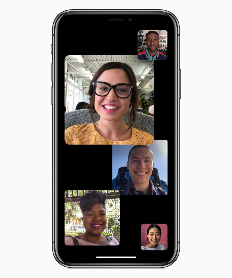 Efter uppdateringen kommer du kunna FaceTimea med upp till 32 kompisar samtidigt. Efter uppdateringen kommer du kunna FaceTimea med upp till 32 kompisar samtidigt.
