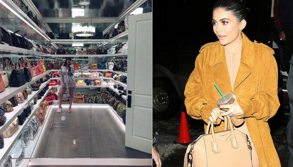 Kylie Jenner visar upp sin väsksamling – så mycket är den värd