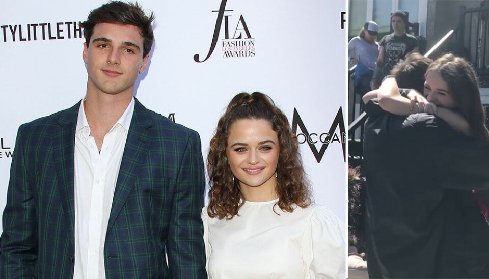Se när Joey King överraskar Jacob Elordi på hans födelsedag