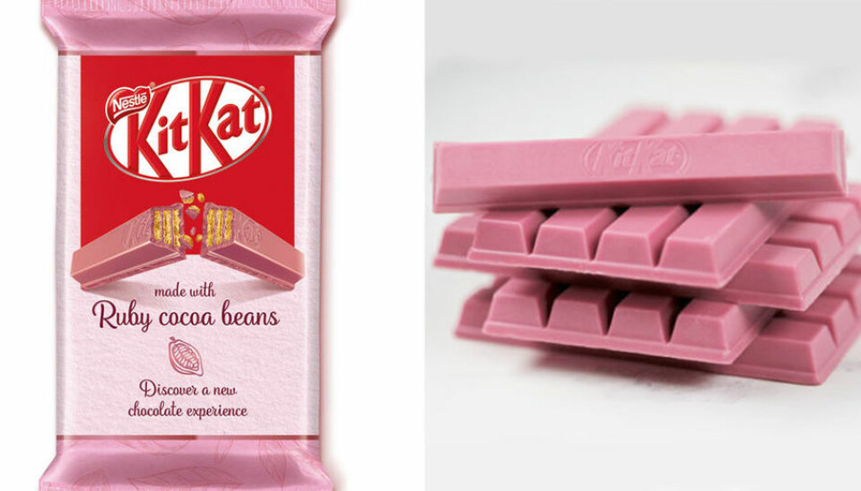 Nu kommer rosa KitKat till Sverige
