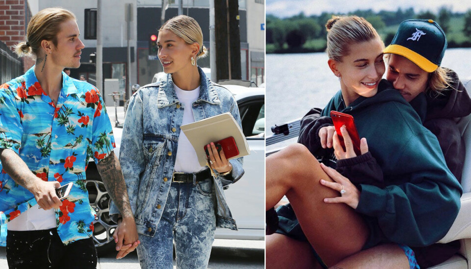 Justin Bieber och Hailey Baldwin skjuter på bröllopet