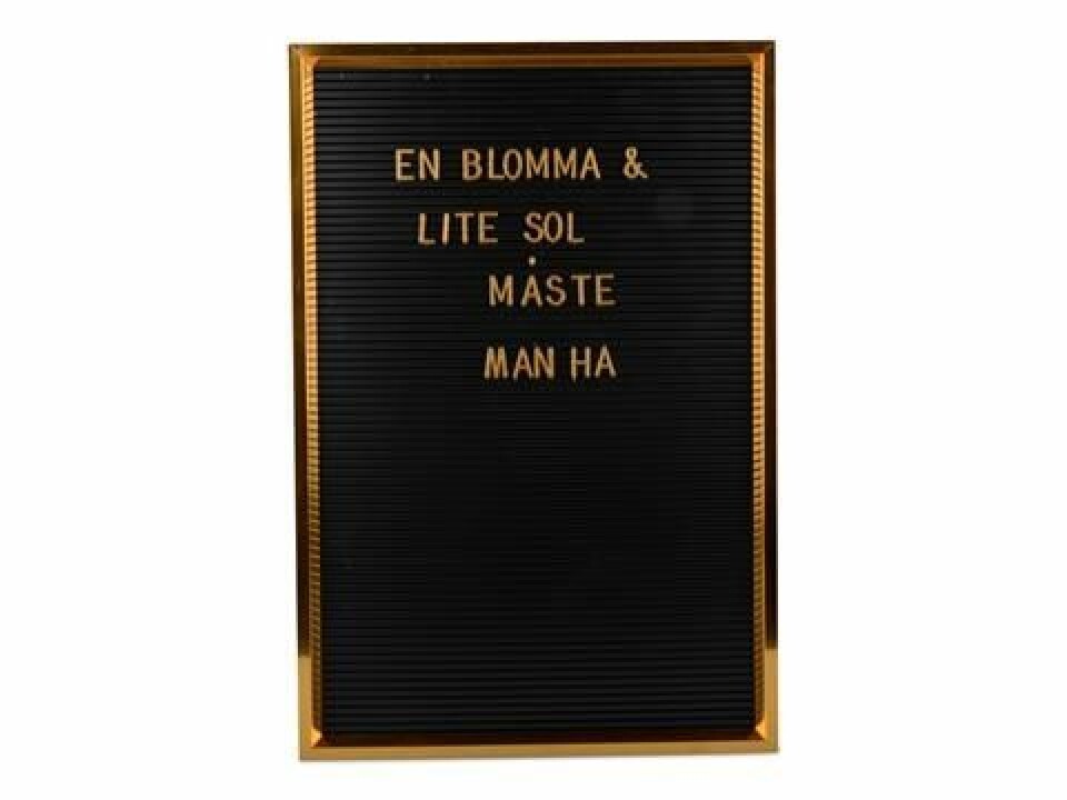 Åtta trendiga bokstavstavlor som passar perfekt i ditt rum