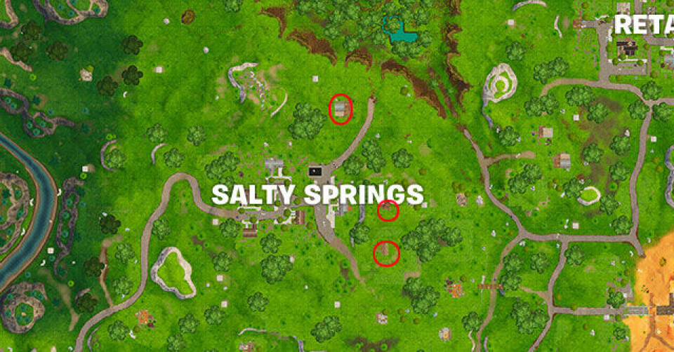 Fortnite map: Bästa ställena att landa på för att hitta kistor