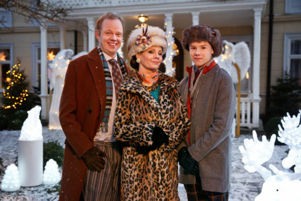 Olof Wretling, Lena Philipsson och Edvin Ryding. Foto: Johan Paulin/ SVT Olof Wretling, Lena Philipsson och Edvin Ryding. Foto: Johan Paulin/ SVT