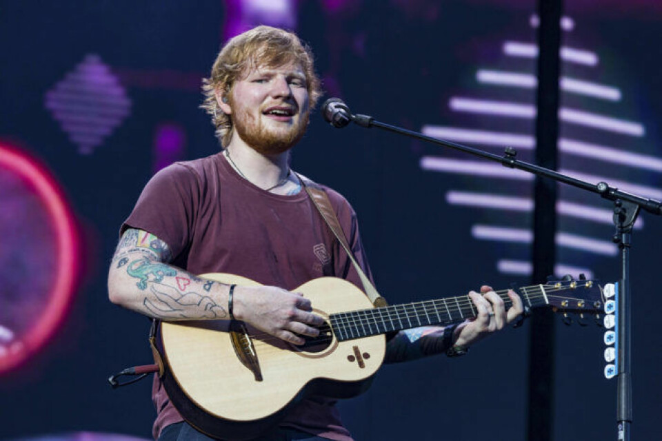 Svenskarna är som tokiga i Ed Sheeran enligt Spotifys topplista över de mest lyssnade låtarna de senaste tio åren. Foto: IBL Svenskarna är som tokiga i Ed Sheeran enligt Spotifys topplista över de mest lyssnade låtarna de senaste tio åren. Foto: IBL