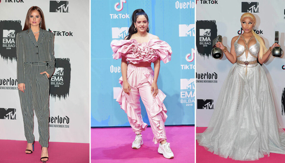 Se kändisarnas outfits på röda mattan under MTV-galan