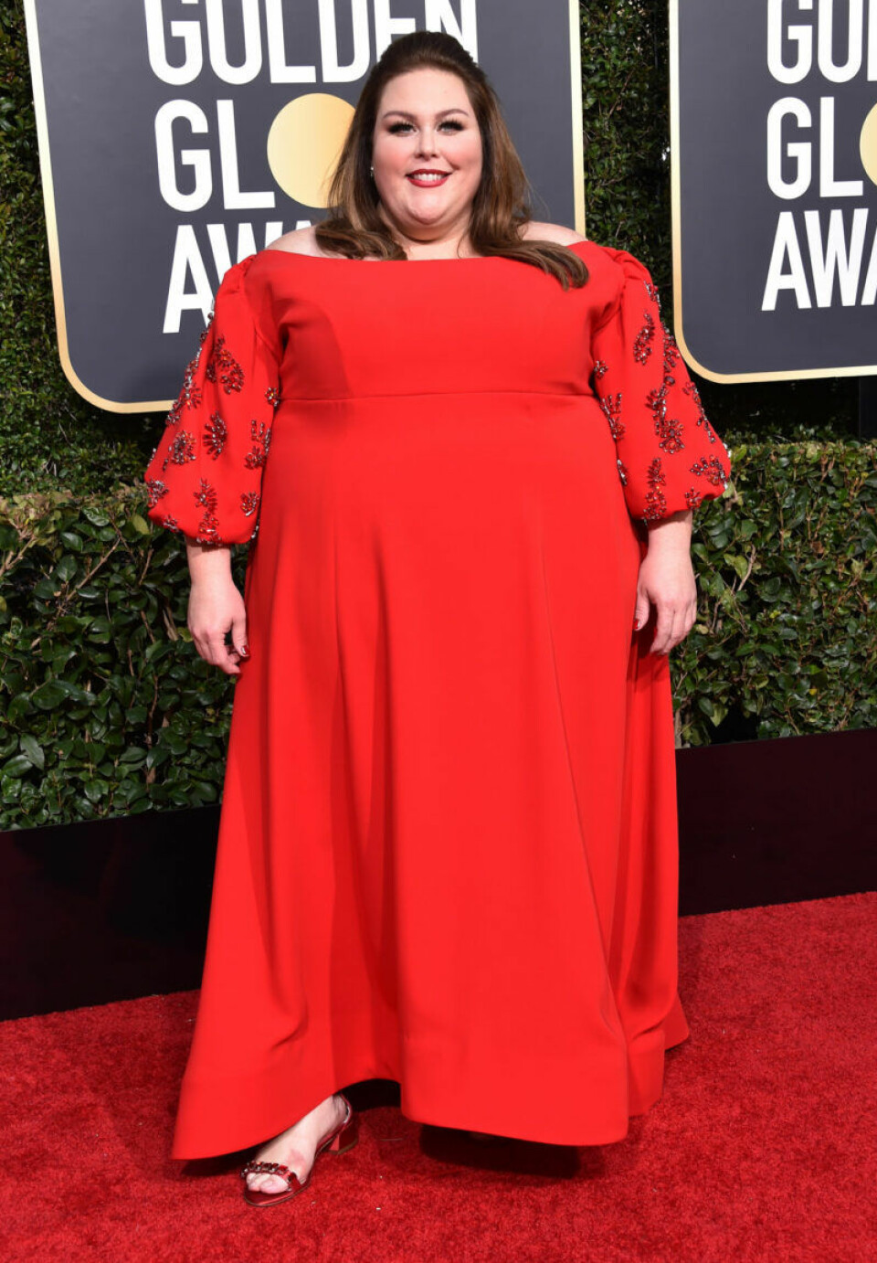 Chrissy Metz klädd i Tanya Taylor. Chrissy Metz klädd i Tanya Taylor.