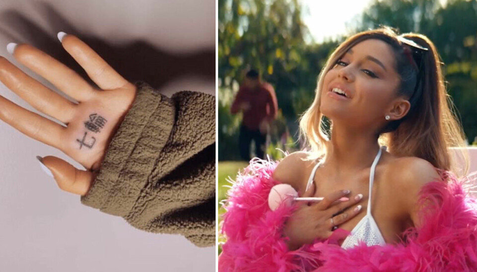 Ariana Grandes felstavade tatuering får världen att dö av skratt